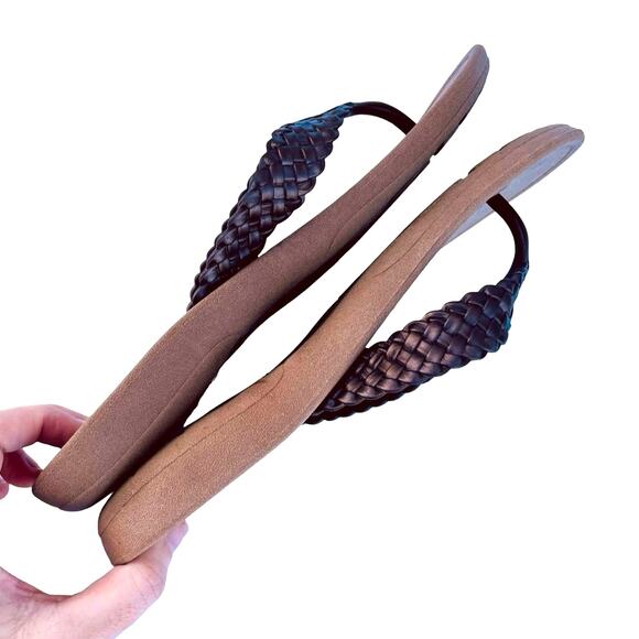 Okabashi Baha Flip Flop Sandals Toffee Copper Size Large 9.5 - 10.5 - Picture 6 of 8